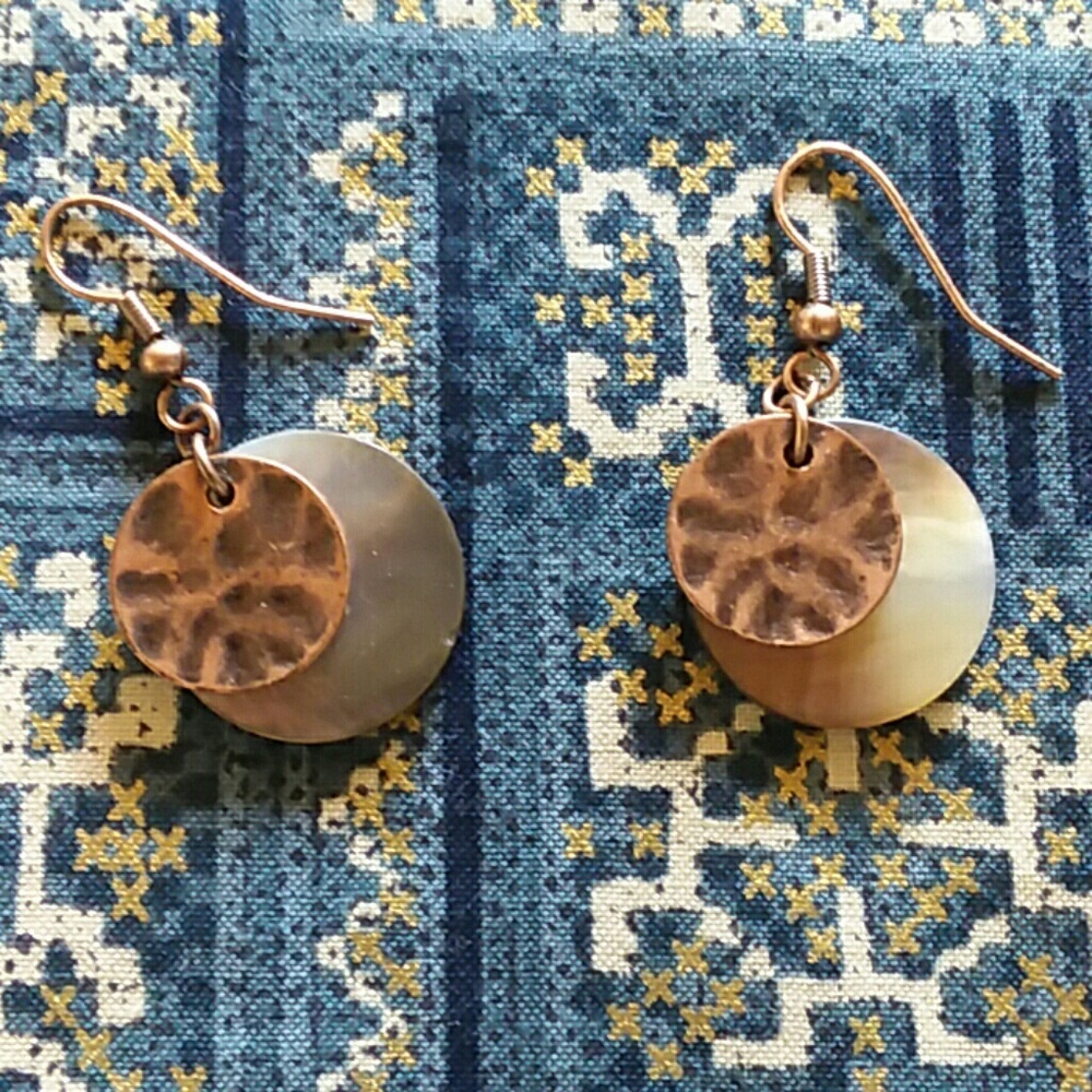 Abalone shell earrings